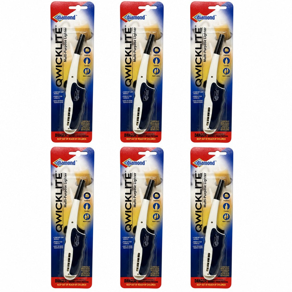 Case of 6 Diamond Quicklite Multi-Purpose Lighters