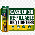 Bulk case of 36 HANDI Refillable BBQ Lighters