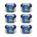 Case of 6 Packs - Total Home Small Square Food Storage Containers 5-Count (30 Total Sets)