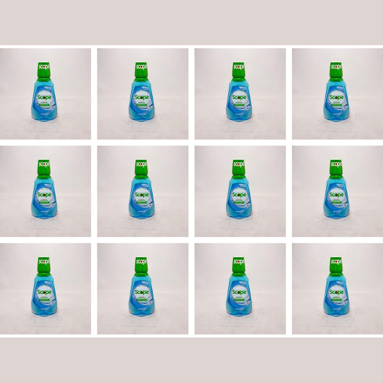 CASE OF 12 - Scope Original Mint Mouthwash 250ml (8.4 fl oz) Each