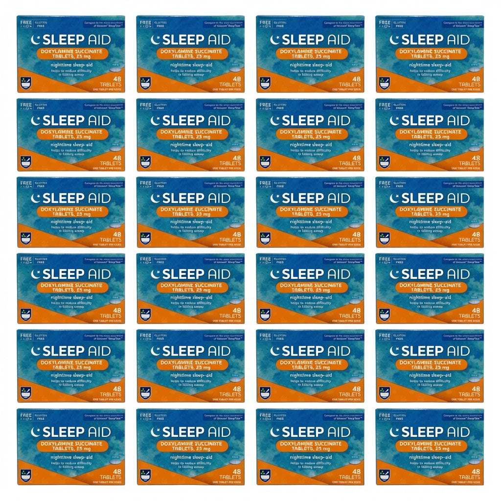 Case of 20 Rite Aid Sleep Aid Doxylamine Succinate 25 mg Tablets 48-Count (Exp 07/2027)