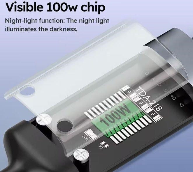 (1) One 3-in-1 FAST CHARGER 100W LED Digital Display
