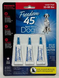 3mo Supply 45 SPOT-ON REPELS FLEAS/TICK 33-66# DOG