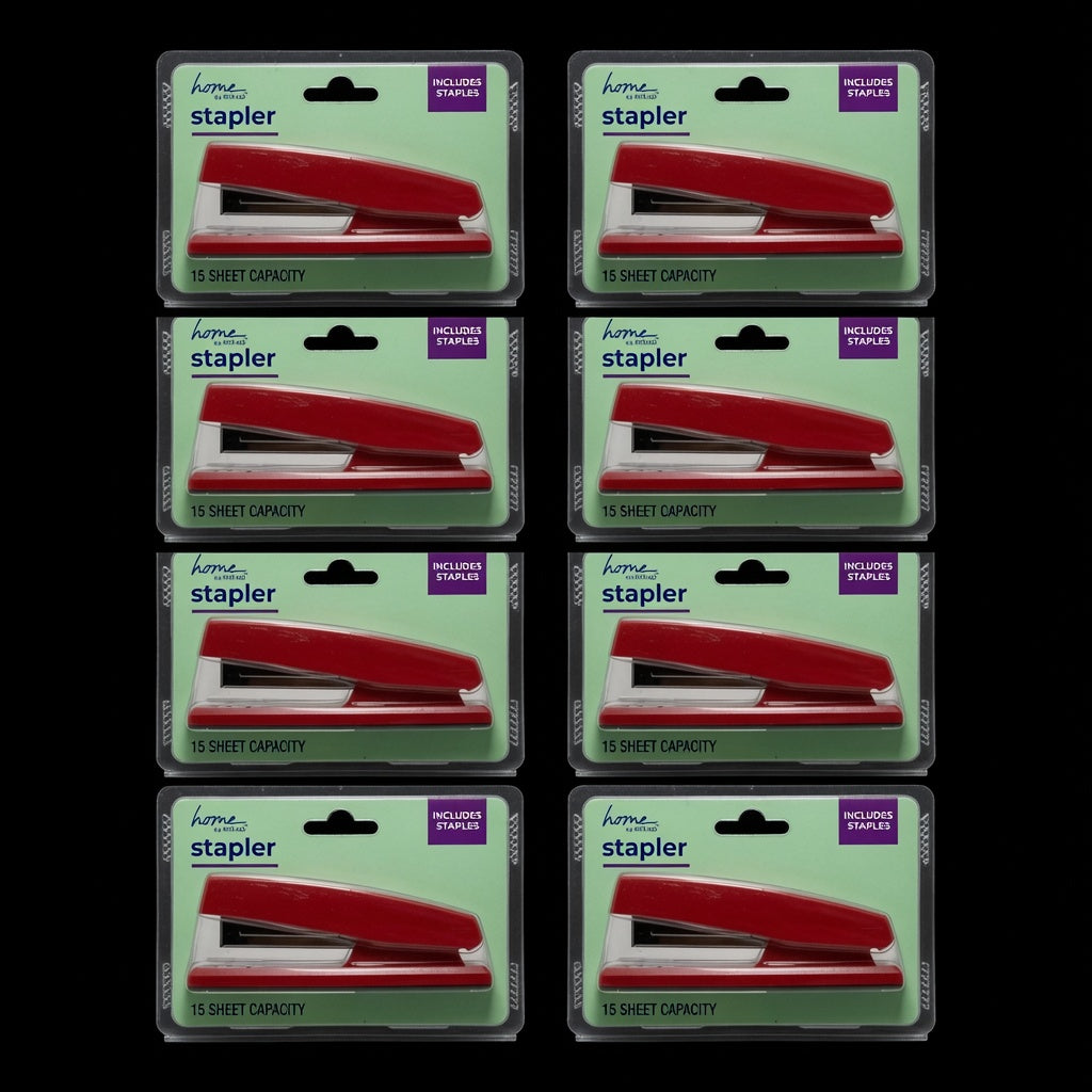 Case of 12 RITE AID HOME OFFICE STAPLER RED